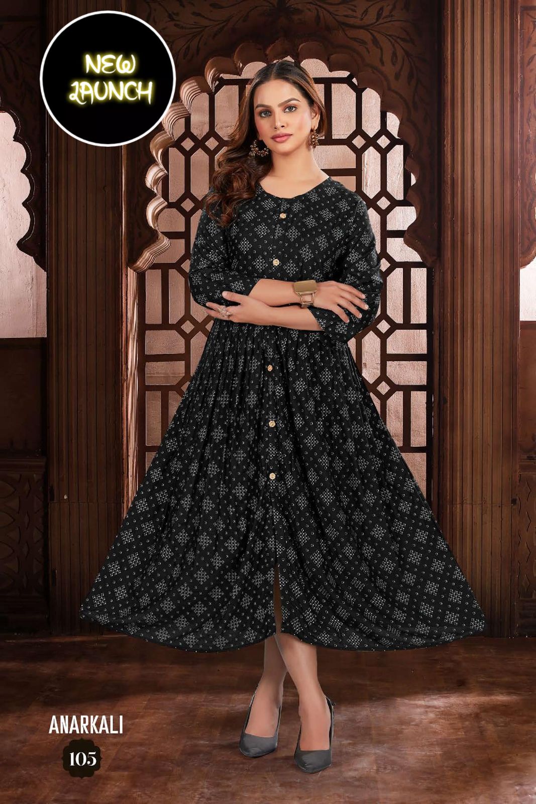 New Anarkali V 1 Regular Wear Wholesale Designer Kurti Collection
